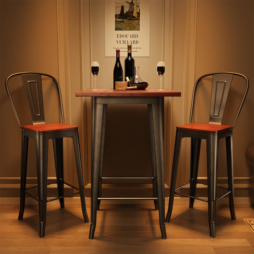 3-Piece Bar Table and Chairs Set
