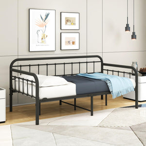 Twin Metal Daybed Frame with Sofa Bed Conversion