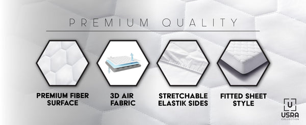 100% Cotton Quilted Mattress Topper Protector