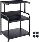 3-Tier Height Adjustable Printer Stand with Wheels