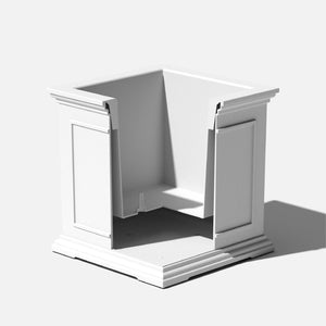 Cube Plastic Planter – Indoor & Outdoor Square Planter Box