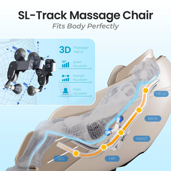3D SL-Track Zero Gravity Massage Chair
