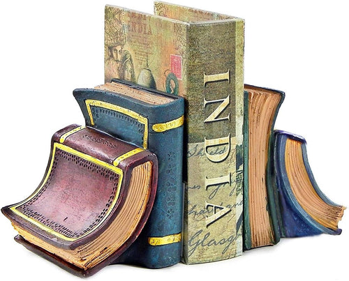 Decorative Non-Skid Heavy Duty Bookends 6 Inch