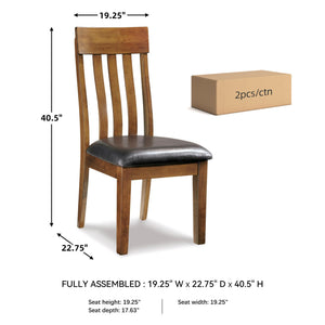 Rake Back Upholstered Dining Chair, Set of 2