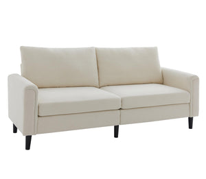 80" Corduroy Loveseat Sofa – Beige