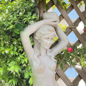 39 Inch Mermaid Wall Sculpture – Outdoor & Indoor Hanging Decor
