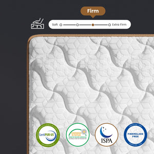 Queen 10-Inch Firm Hybrid Mattress with Pocket Springs
