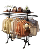 Oval Floor Standing Clothing Rack