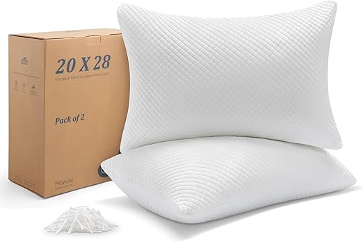 Shredded Memory Foam Throw Pillow Inserts (Pack of 2)