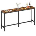 Industrial Bar Height Pub Table with Metal Frame