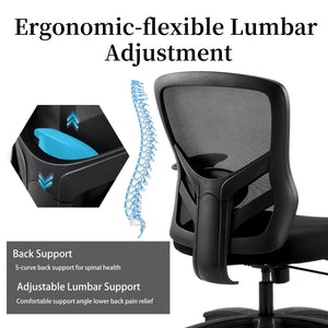 Big and Tall Ergonomic Mesh Office Chair 500 lbs