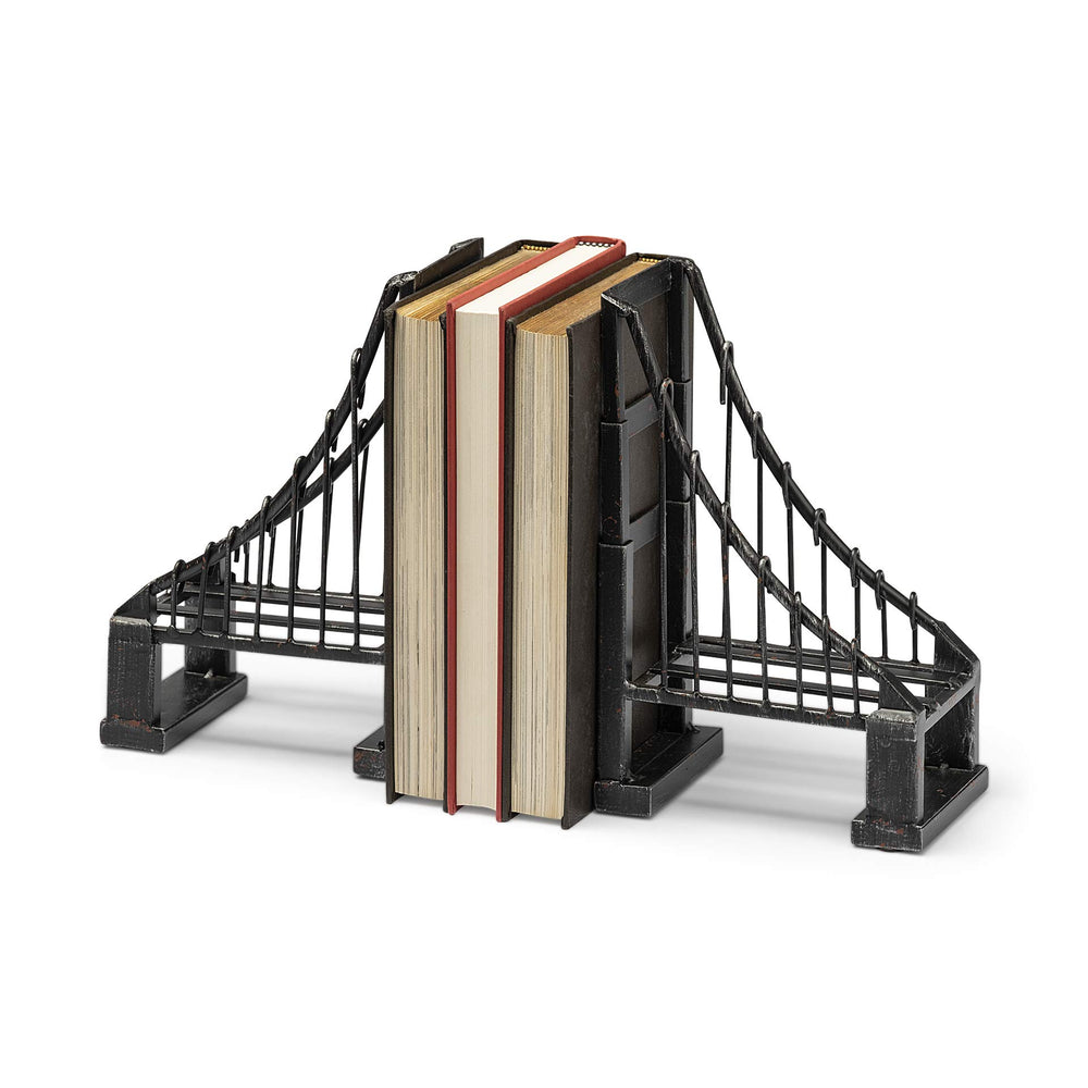 Metal Bridge Suspension Bookends Set of 2