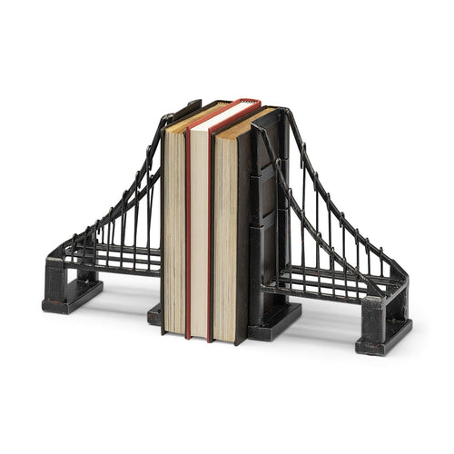 Metal Bridge Suspension Bookends Set of 2