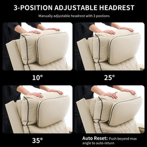 Electric Power Recliner Chair with Massage, Heating & Cooling Cup Holder