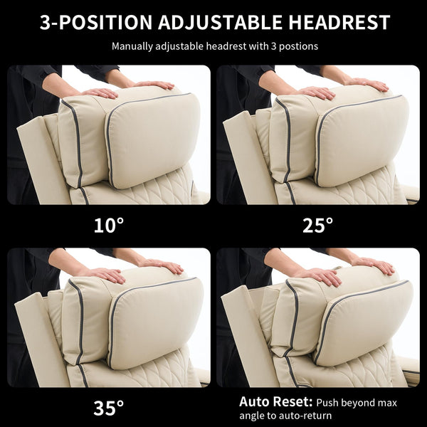Electric Power Recliner Chair with Massage, Heating & Cooling Cup Holder