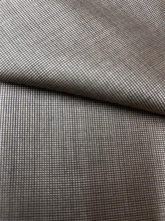 Merino Wool Suiting Fabric – Tan Khaki & Light Brown Micro Check