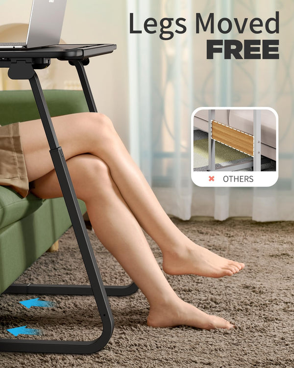 Adjustable TV Tray Table with Tilt & Height Settings