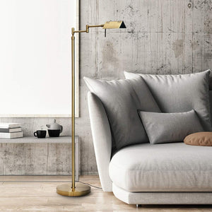Dimmable LED Pharmacy Floor Lamp with Swing Arms