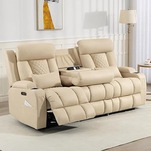Zero Wall Hugger Power Reclining Sofa Set with Adjustable Headrest