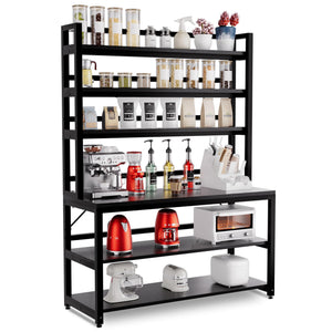 6-Tier Baker's Rack with Hutch & Storage Shelves