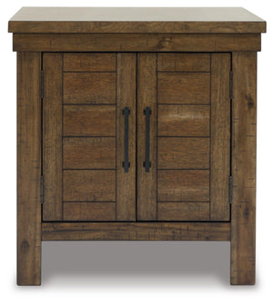 Farmhouse End Table with Cabinet Doors