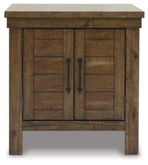 Farmhouse End Table with Cabinet Doors