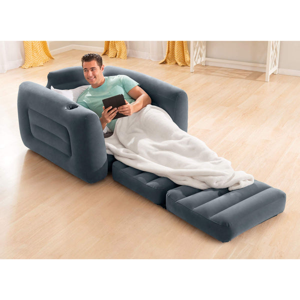 Inflatable Furniture Set – Pull-Out Sofa Bed & 2 Sleeper Chairs