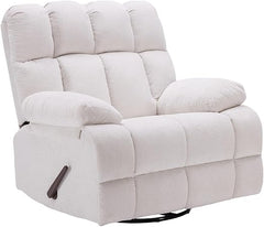 Oversized 360° Swivel Glider Recliner Chair