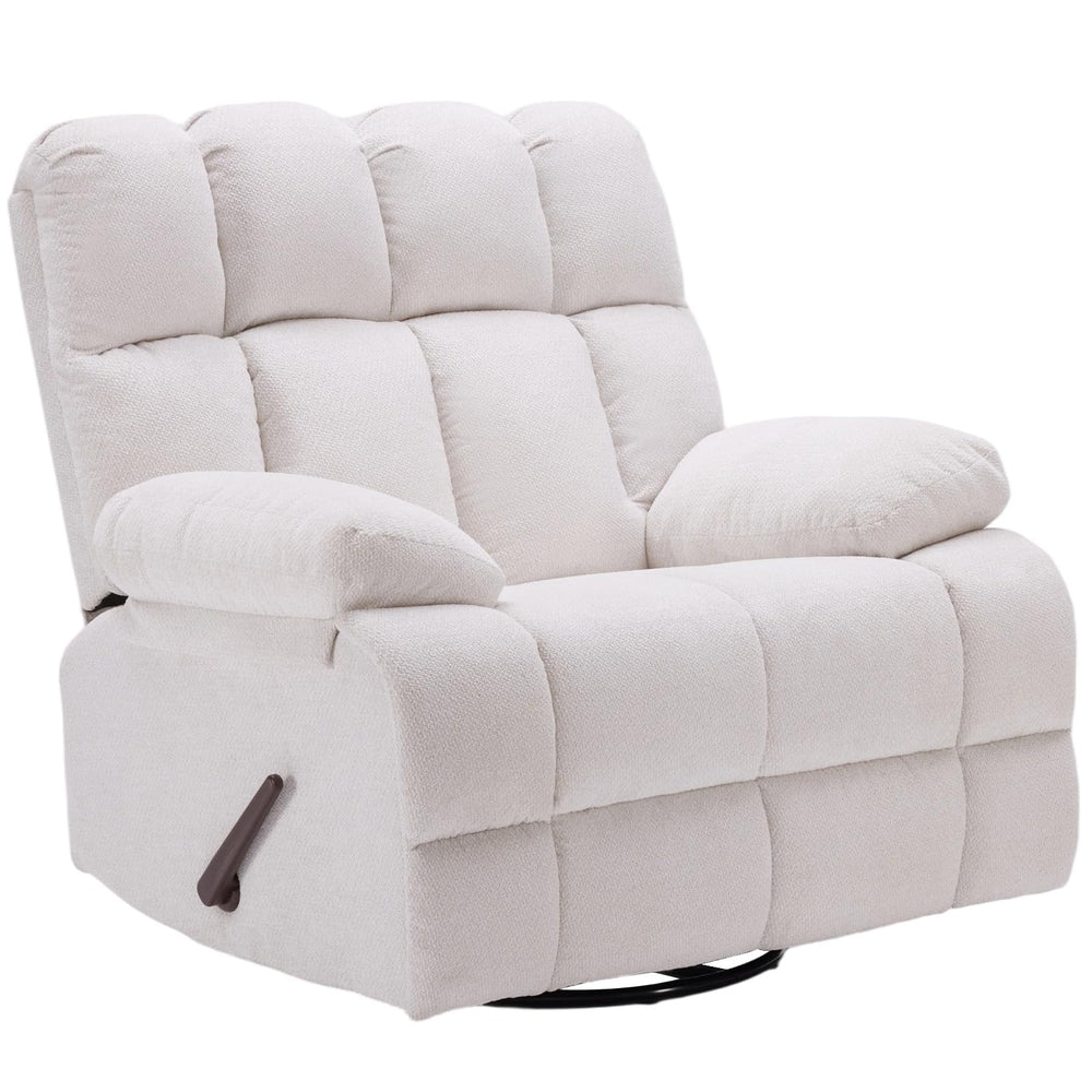 Oversized 360° Swivel Glider Recliner Chair