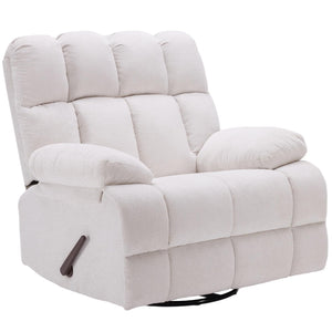 Oversized 360° Swivel Glider Recliner Chair