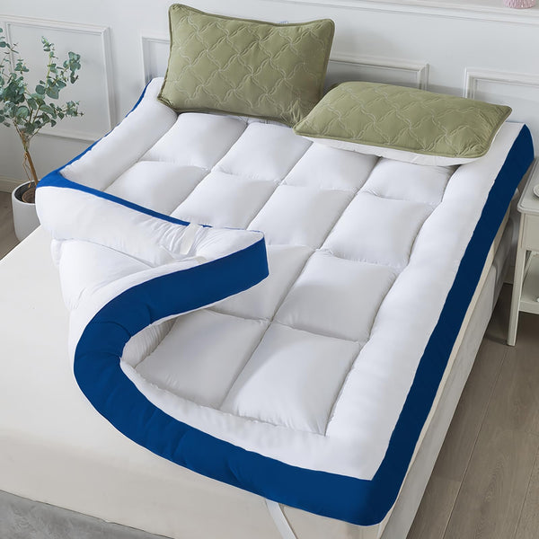 5-Inch Mattress Topper – Cotton Quilted Memory Foam Pillow Top with Elastic Straps