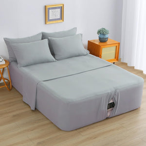 Air Mattress Sheet Set – Deep Pocket Fitted Sheet with Inflation Opening