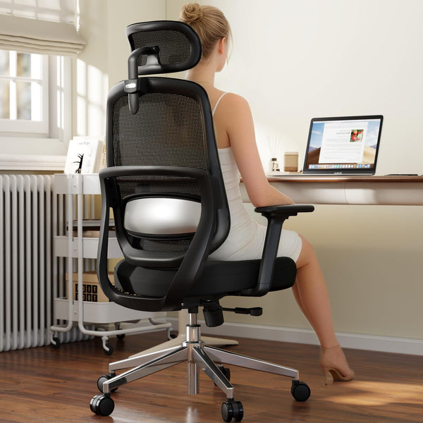 Ergonomic High Back Office Chair with 3D Lumbar Support