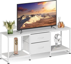 TV Stand with Drawers & Open Storage Shelves for 50" TVs