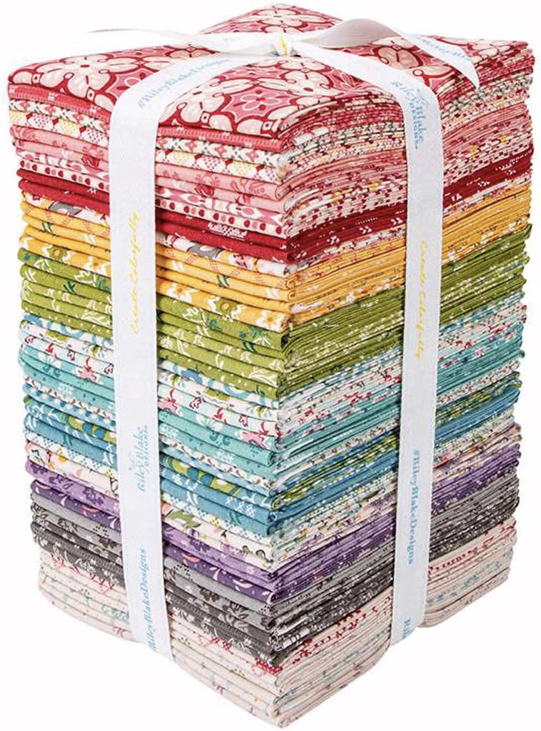Piece & Plenty 48 Fat Quarter Bundle – 100% Cotton Quilting Fabric