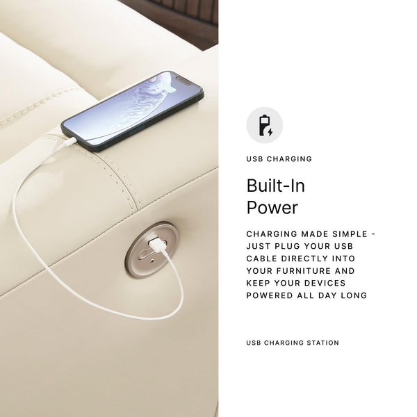 Dahlmoore Power Reclining Sofa with USB Ports