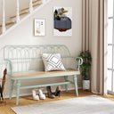 Spindle Back Farmhouse Bench