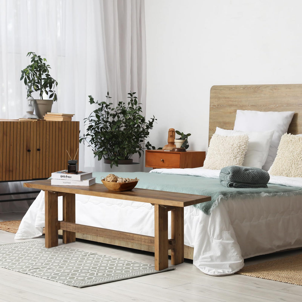 Reclaimed Wood Entryway Bench