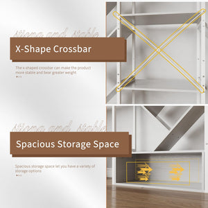 Tree Bookshelf 24-Shelf Industrial Bookcase