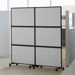 2-Panel Soundproof Office Partition Divider