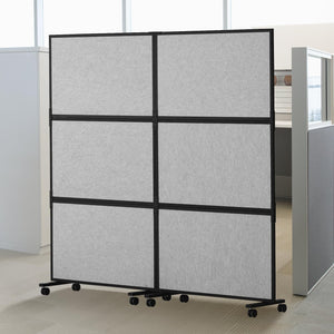 2-Panel Soundproof Office Partition Divider