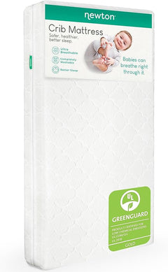 Breathable Crib & Toddler Mattress – Washable, Firm Support, 5.5" Thick