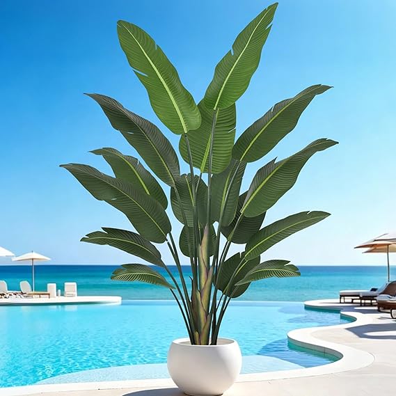 Artificial Bird of Paradise Tree with Banana Leaves – 6ft 7ft 8ft 9ft