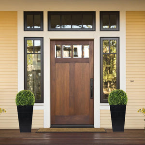Artificial Boxwood Topiary with LED Lights & Pot