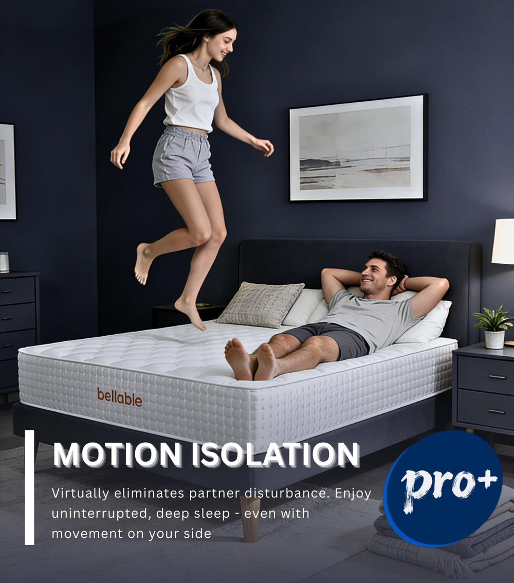 Full XL Hybrid Mattress 14 Inch with Cooling Gel Memory Foam & Pocket Springs