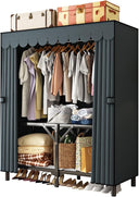 Portable Wardrobe Closet with Metal Frame