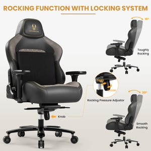 Big & Tall Gaming Chair 440LBS | High-Back Ergonomic PC & Office Chair