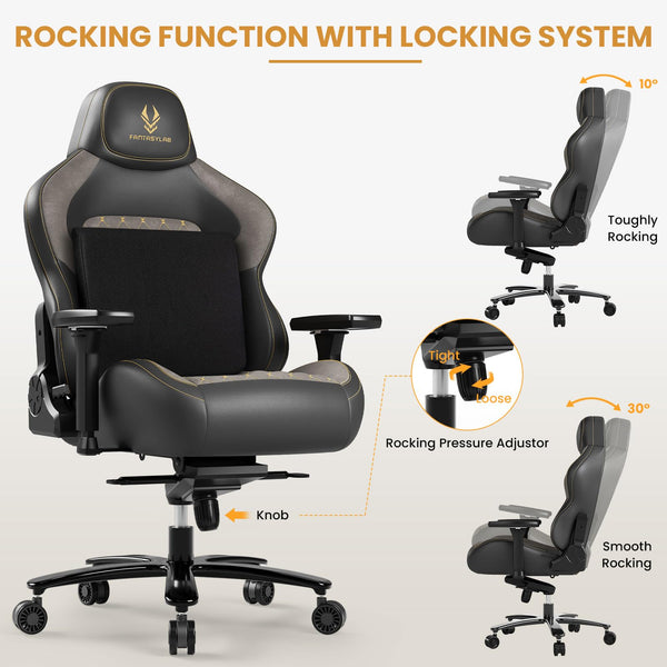 Big & Tall Gaming Chair 440LBS | High-Back Ergonomic PC & Office Chair