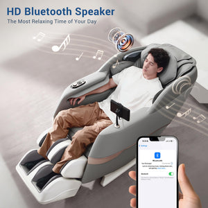Full Body Massage Chair with Flexible SL Track and Zero Gravity