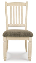Antique White Upholstered Dining Chair Set of 2
